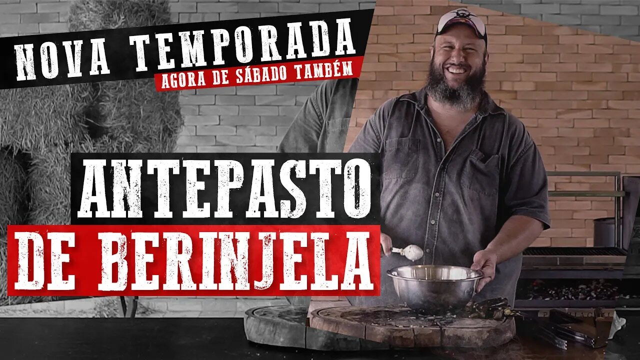 Antepasto de berinjela na brasa! | #barbaecue