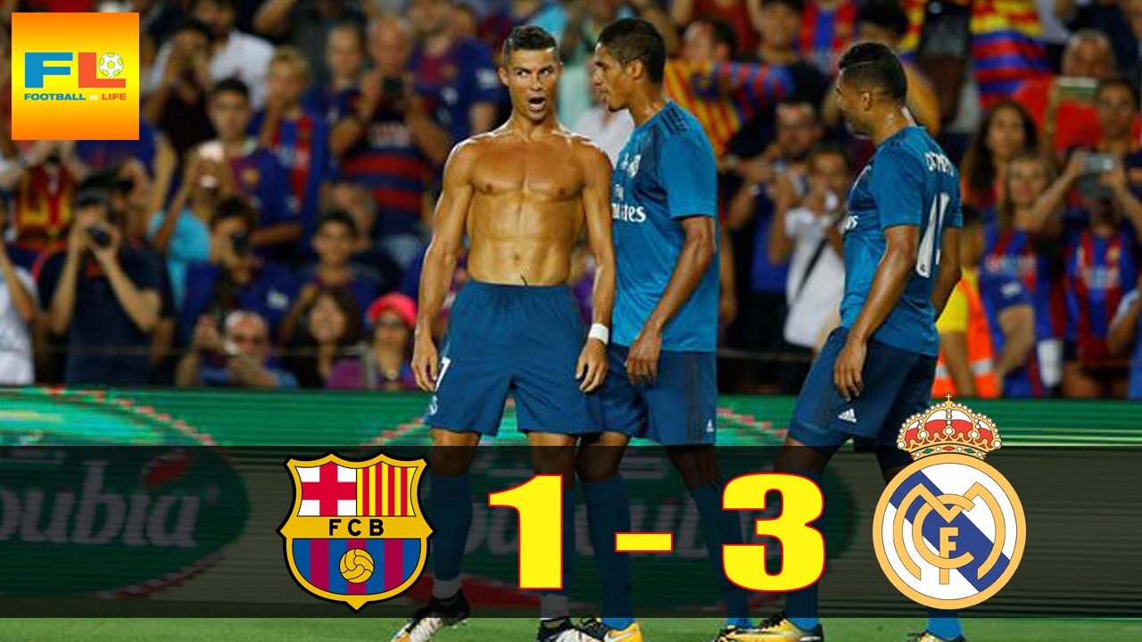 Barcelona vs Real Madrid 1-3 All Goals & Highlights (Spanish Super Cup 2017)