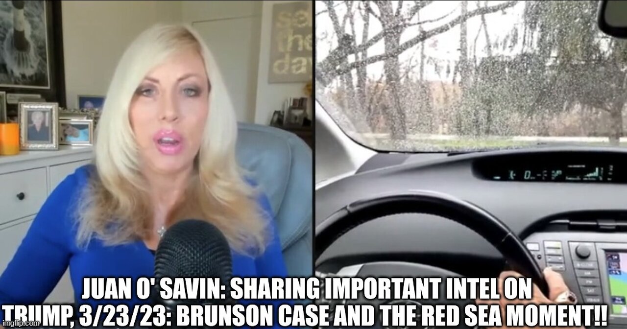 JUAN O. SAVIN SHARING IMPORTANT INTEL ON TRUMP, BRUNSON CASE AND THE RED SEA MOMENT.