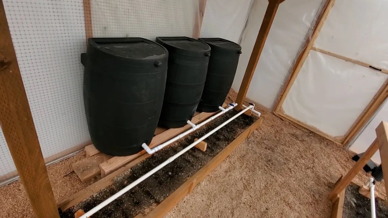 Building My Greenhouse Gravity Fed Watering System