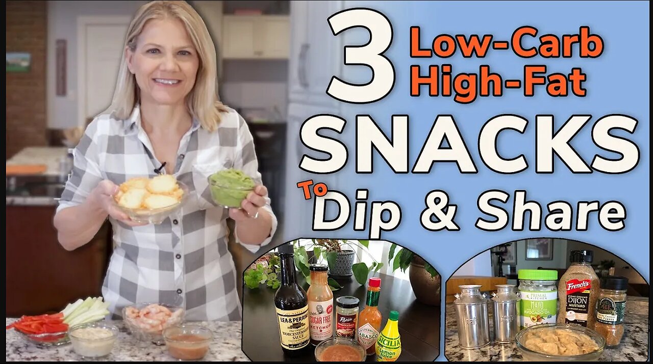 3 Low Carb High Fat SNACKS to DIP & SHARE