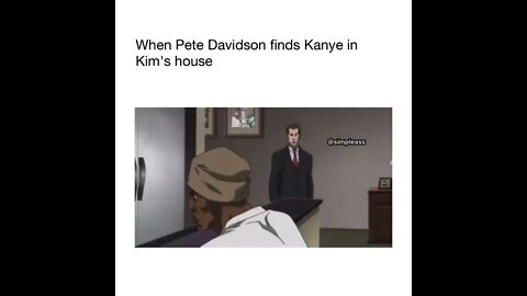 WHEN PETE DAVIDSON FINDS KANYE IN KIM'S HOUSE MEME | RANDOM ROADHOUSE