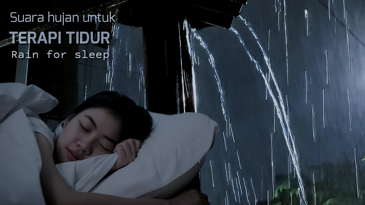 Heavy Rain & Thunder - The Most Powerful Bedtime Lullaby to Relieve Stress - Rain Sounds for Sleep