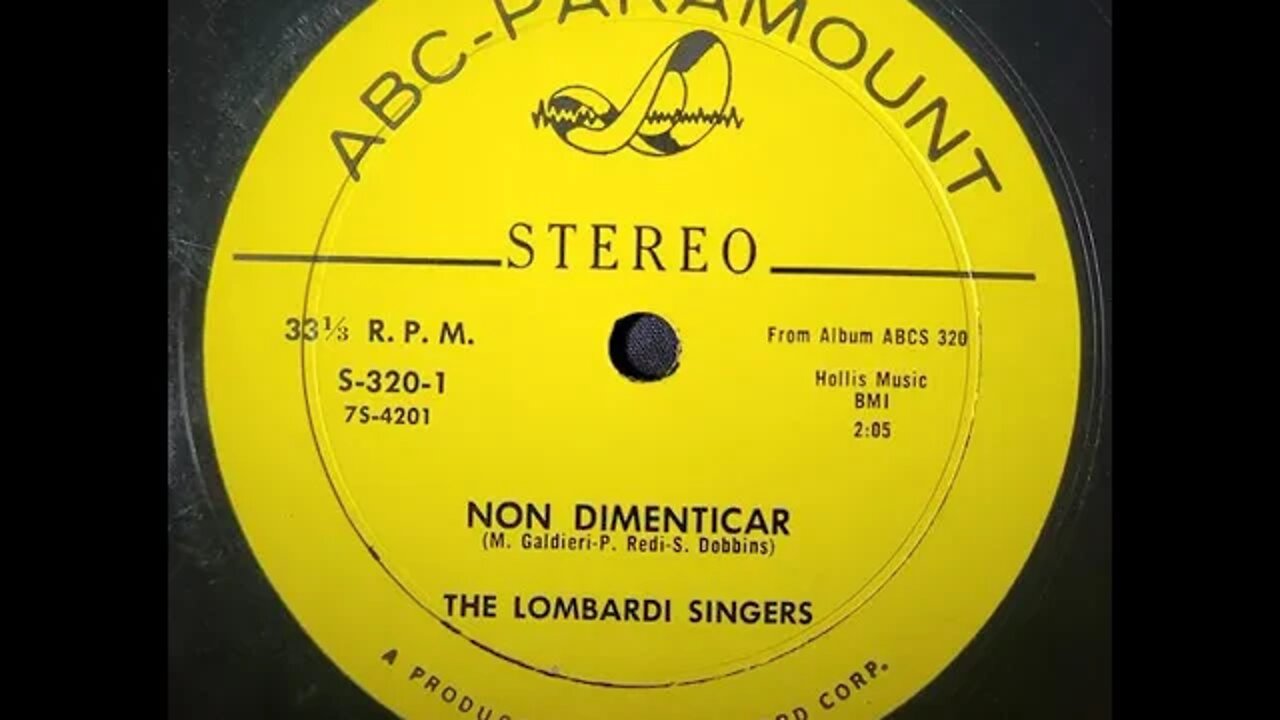 The Lombardi Singers - Non Dimenticar