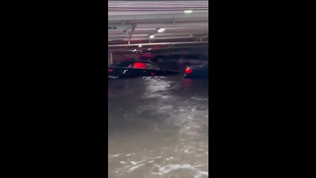 Flooded Garage at the Montenero of Pelican Bay in Naples, FL |Credit Jeffrey Kepka