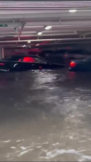 Flooded Garage at the Montenero of Pelican Bay in Naples, FL |Credit Jeffrey Kepka