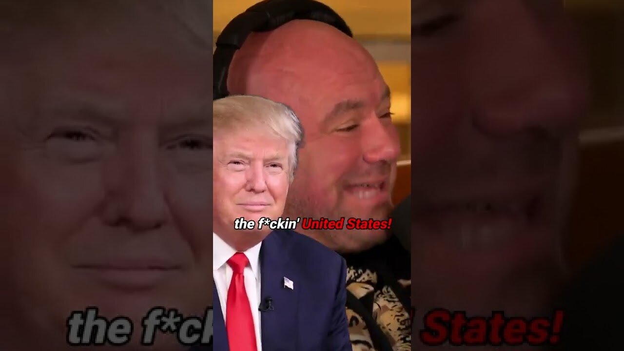 DANA WHITE DEFENDS DONALD TRUMP FROM YOUTUBE REMOVING HIS PODCAST