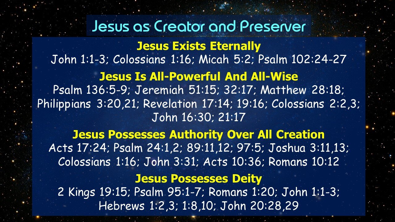 Video Bible Study: Jesus as Creator