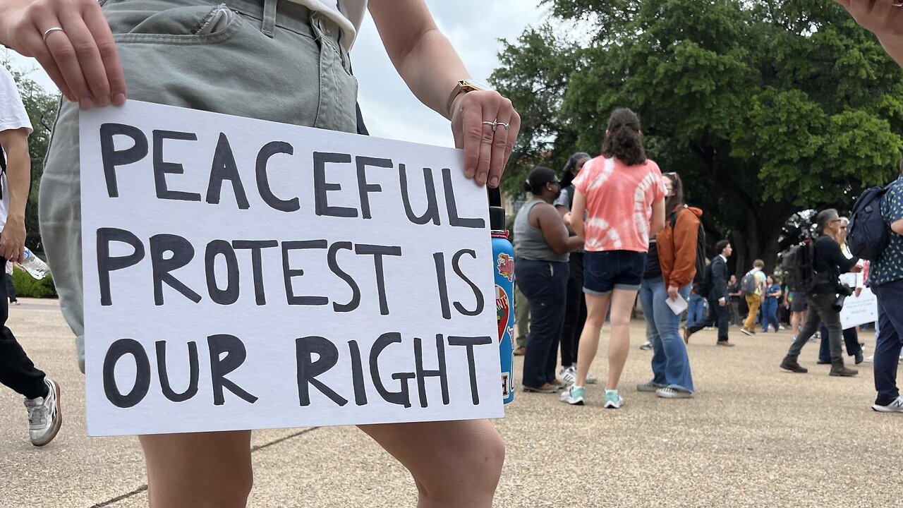 The First Amendment (Peaceful Not Violent Protest)