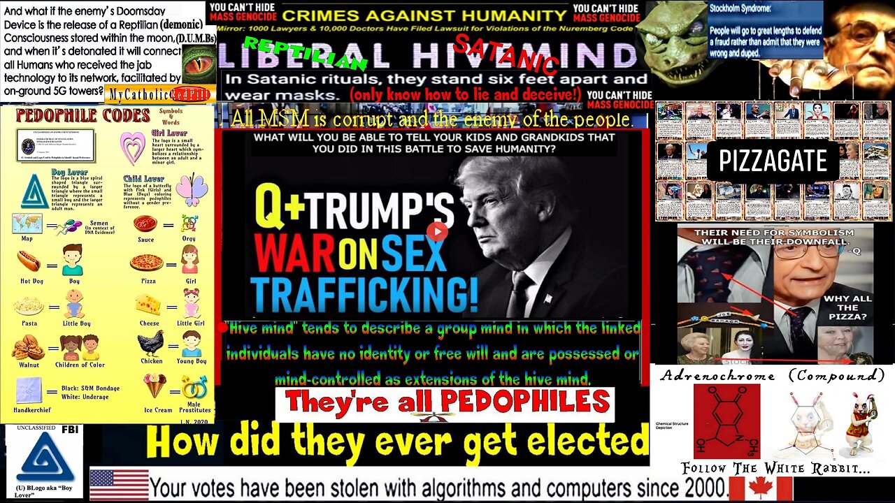 Q+ Trump's Covert War on Sex Trafficking, Adrenochrome & Organ Harvesting! Follow The White Rabbit!