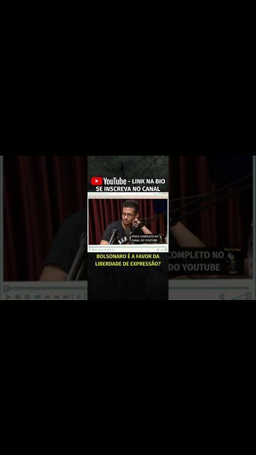 BOLSONARO É A FAVOR A LIBERDADE DE EXPRESSÃO? #shorts #liberdadedeexpressão #eleições2022