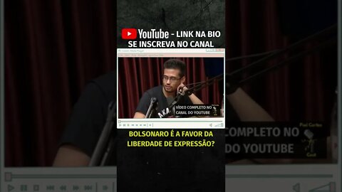 BOLSONARO É A FAVOR A LIBERDADE DE EXPRESSÃO? #shorts #liberdadedeexpressão #eleições2022