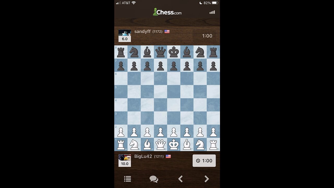 INTERMEDIATE BULLET CHESS GAMEPLAY - BigLu42 vs. Sandyff GAME #17