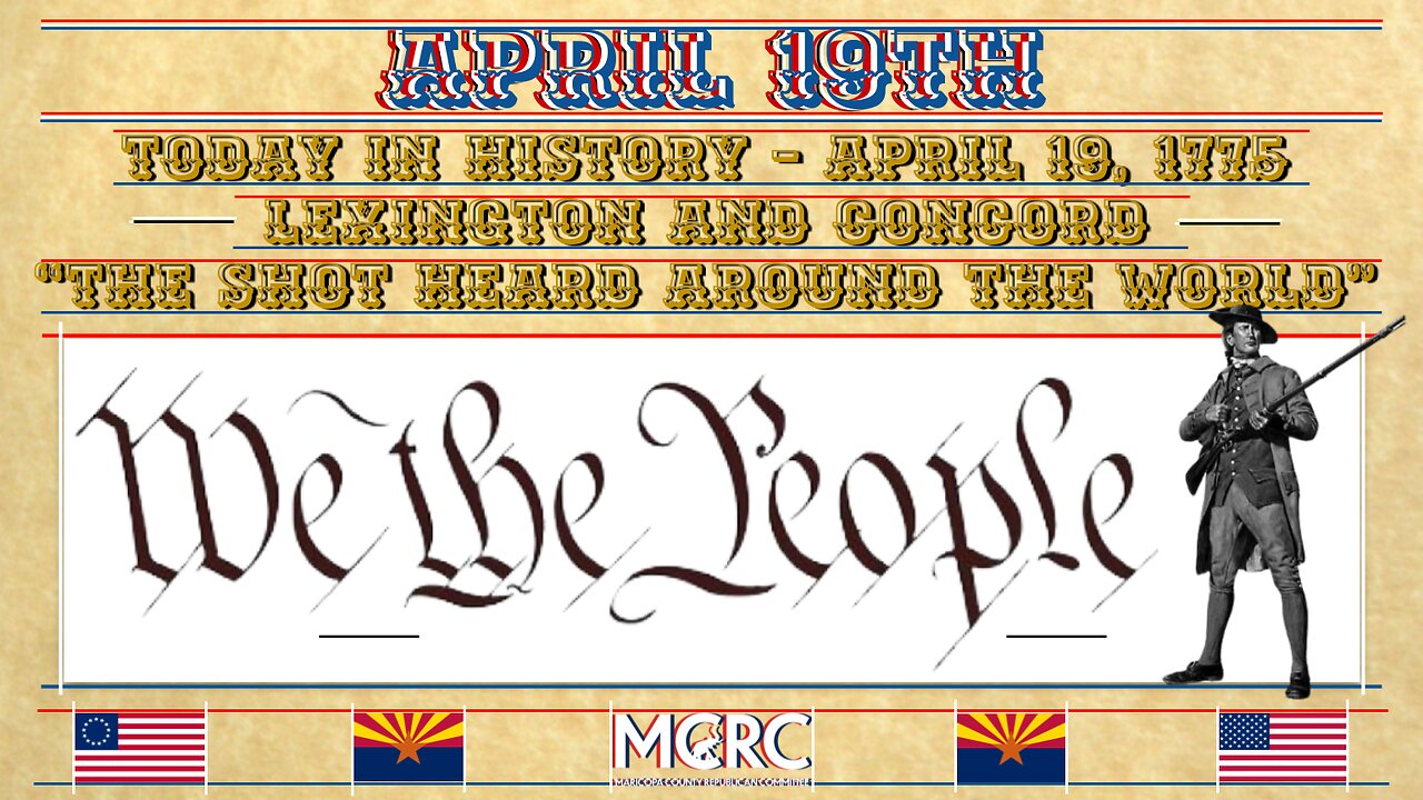 MCRC CELEBRATES PATRIOT DAY APRIL 19 1775