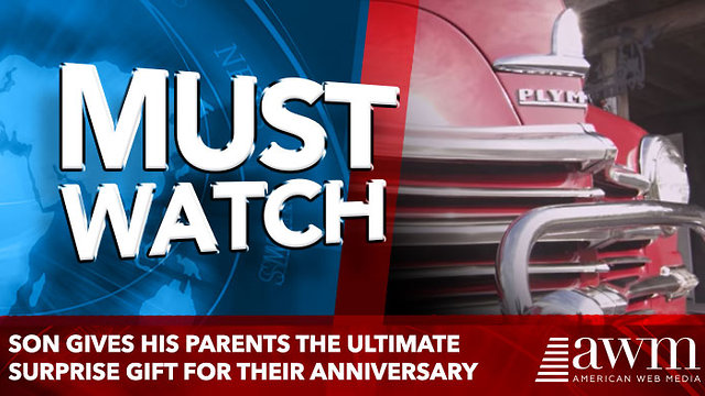 Son gives his parents the ultimate surprise gift for their anniversary