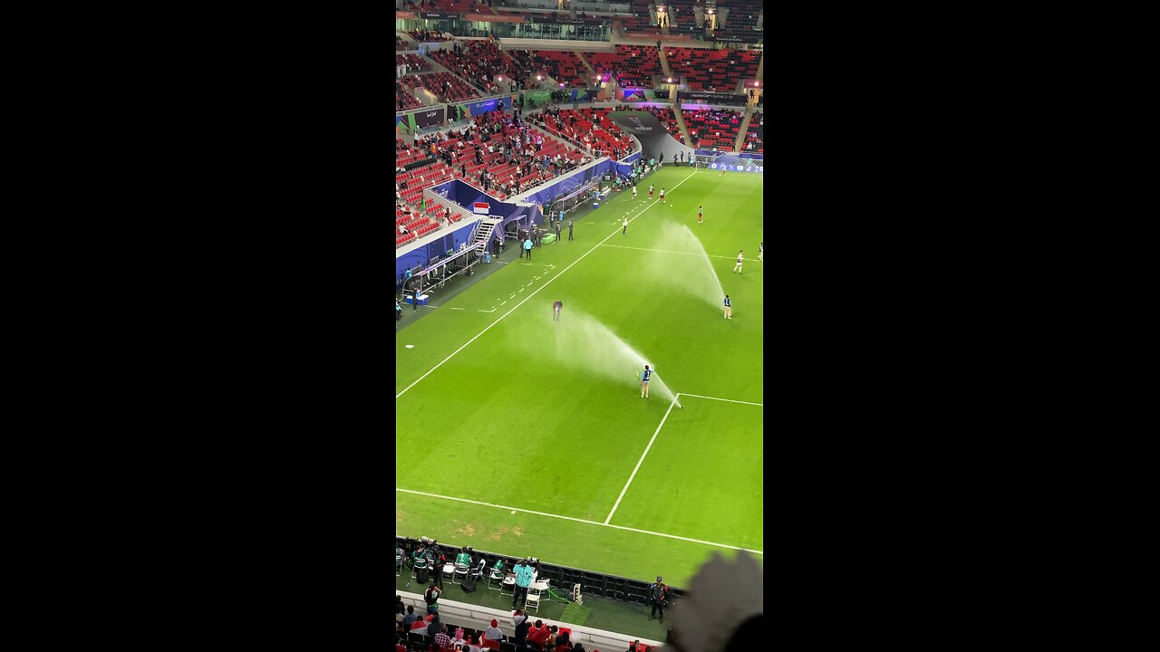 Water Sprinkler at Asian Cup Qatar 2023