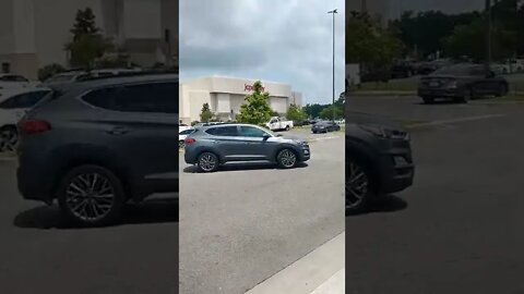 #gangstalker speeds off because she knows she's being filmed.