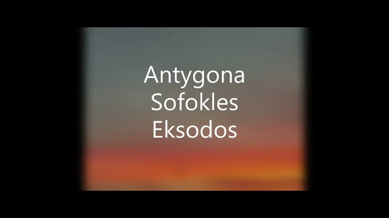 Antygona -Sofokles Eksodos