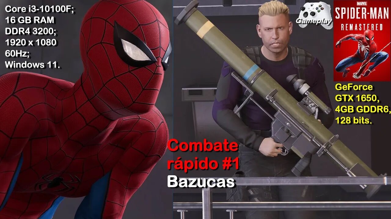 Spider-Man Remastered PC - Bazucas - Combate Rápido #1