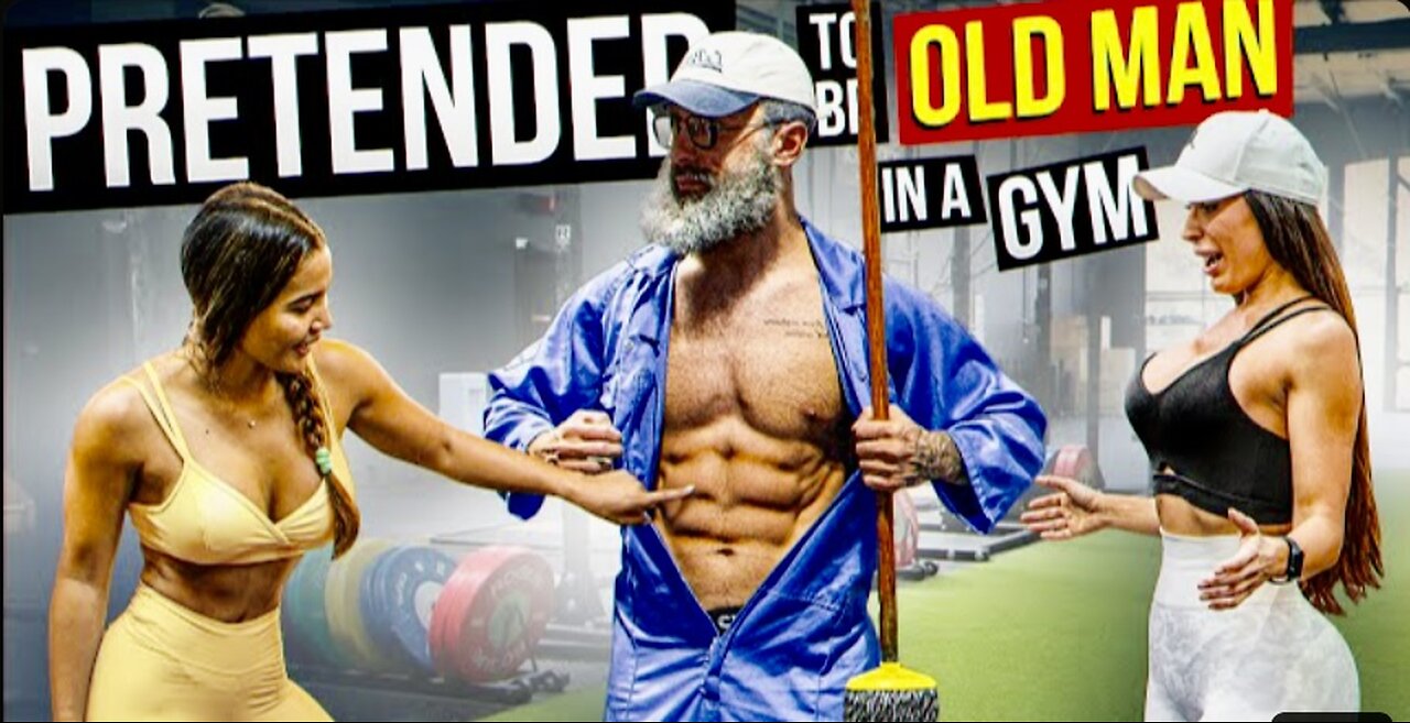 Frank in gym with girls like cleaner and old man 😉Anatoly