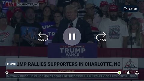 Trump in Charlotte 24/07/2024 Kamala you Fired