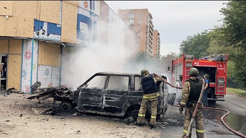 lunchtime assault on Donetsk