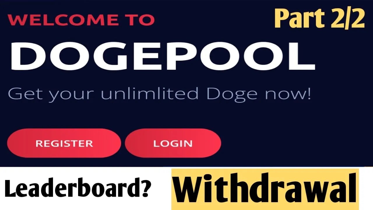 Review || dogepool part 2/2 || What is leaderboard? || minimum withdrawal limit? || get paid or not?