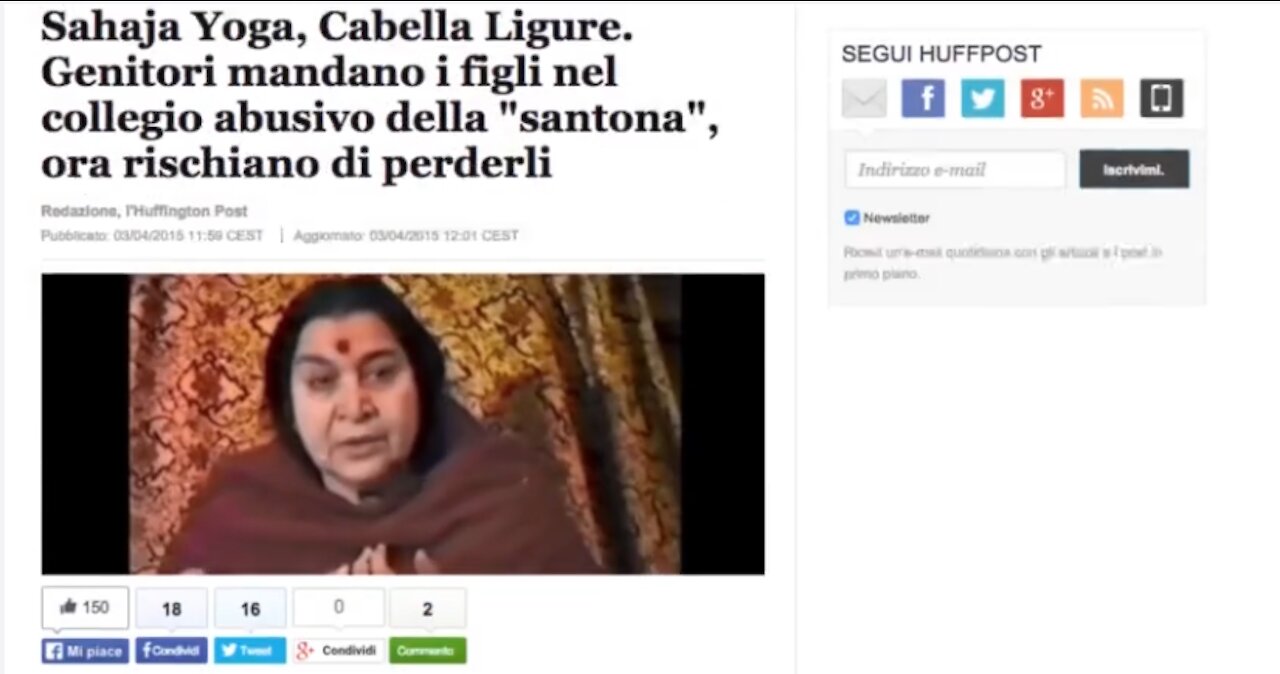 Sahaja Yoga e il collegio abusivo con più di 60 bambini dentro a Cabella Ligure in provincia di Alessandria - #AssaggiaYogurt #Anonymous #Expect us