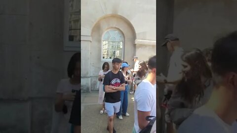 Don't go under the arch. get back #horseguardsparade