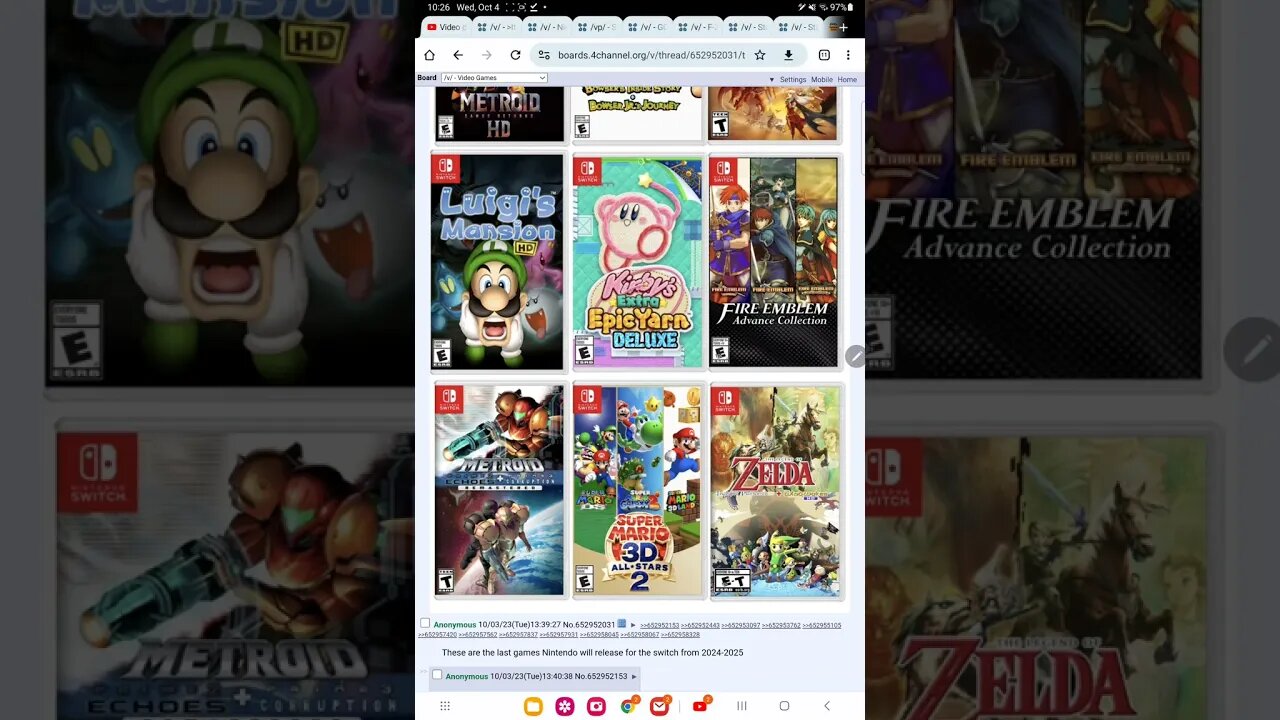 Nintendo leak claims these are the last switch games part 2