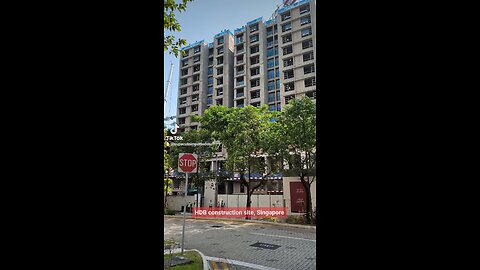 An HDB (public housing) Construction Site in Singapore