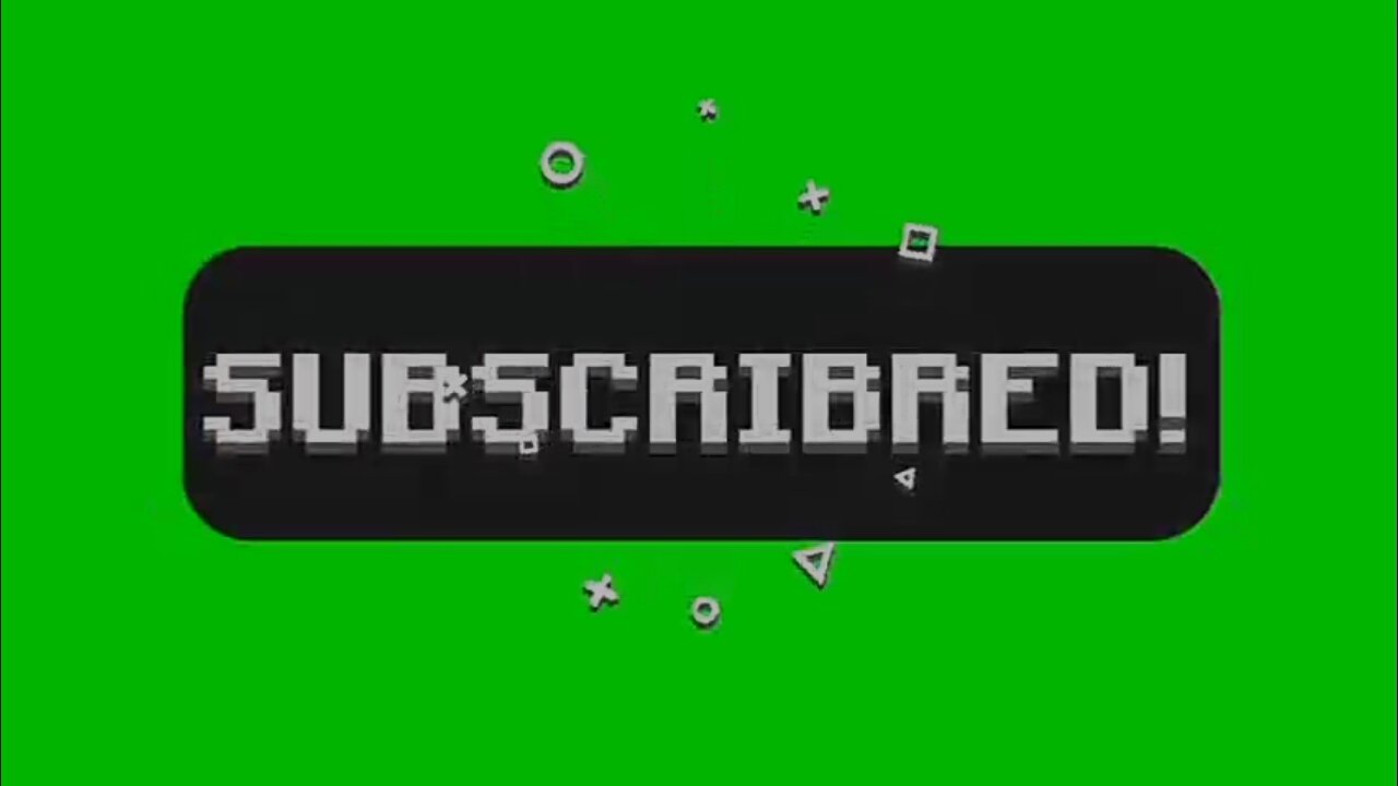 Green Screen Subscribe Button Animation