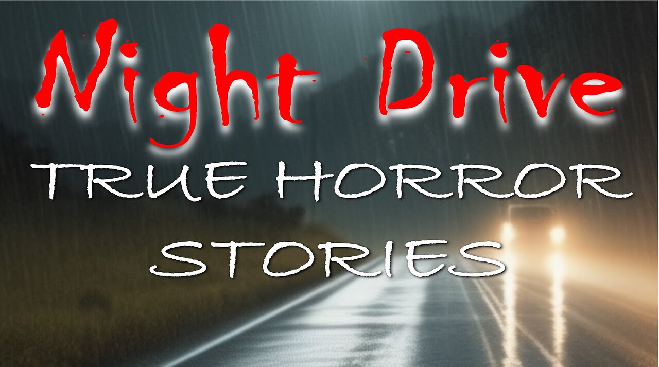 3 Allegedly TRUE Rainy Night Drive Horror Stories (Including Sounds: Driving, Rain & Thunder)