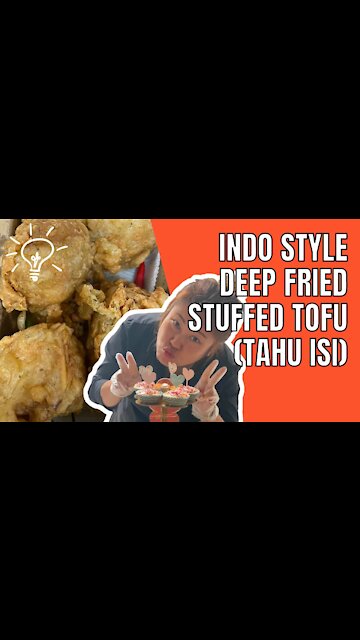 Nibbling Indo Style Deep Fried Stuffed Tofu (Tahu Isi). Nibbling Ideas & Inspiration. #shorts