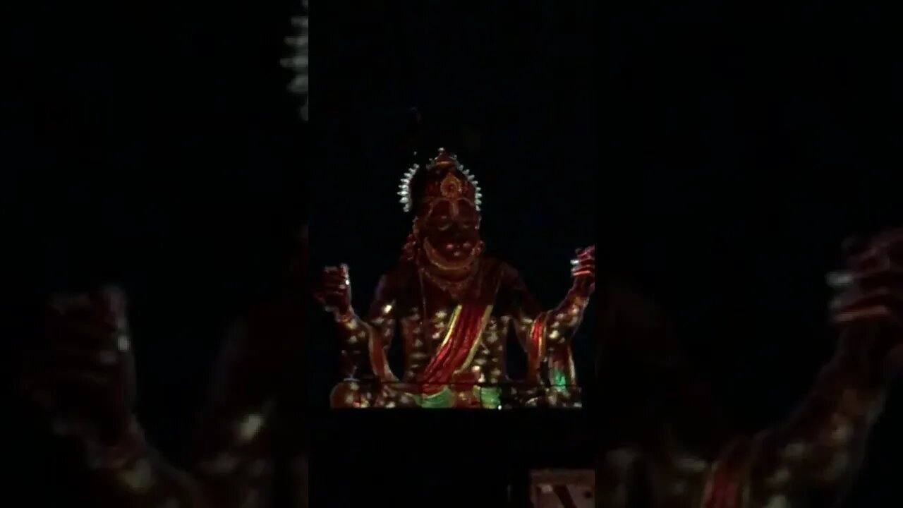 LASER SHOW _ Pitreshwar hanuman temple Indore _ Biggest statue of Shri Hanuman _ Hanuma Chalisa.