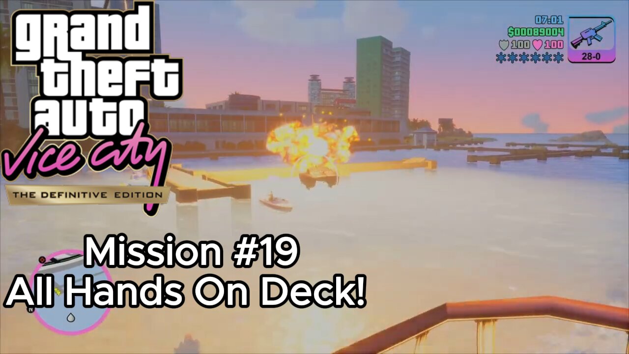 GTA Vice City Definitive Edition - Mission #19 - All Hands On Deck! [No Commentary]