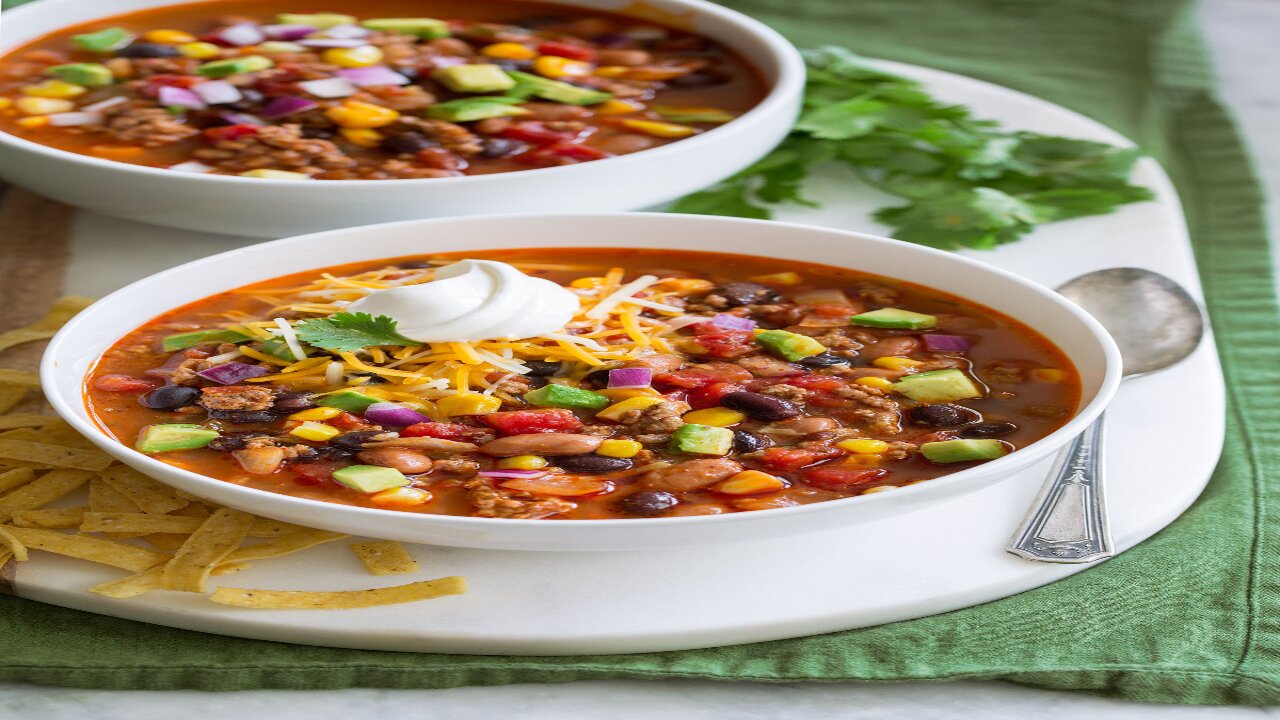 Easy Taco Soup Recipe | Fast and Delicious