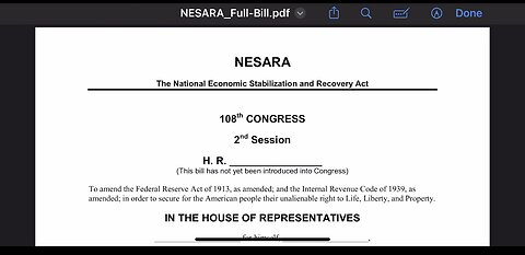 NESARA: NATIONAL ECONOMIC STABILIZATION AND RECOVERY ACT