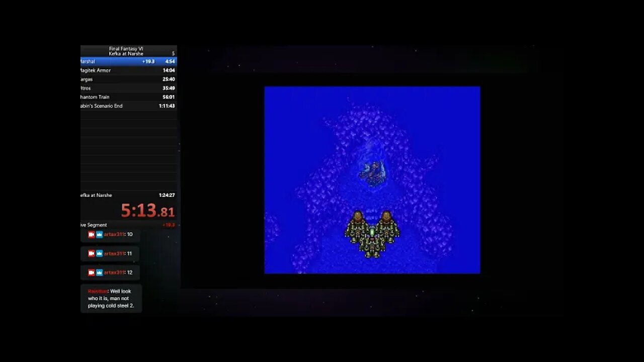 Final Fantasy VI Speedrun (Kefka at Narshe) 1:33:01 7/4/21