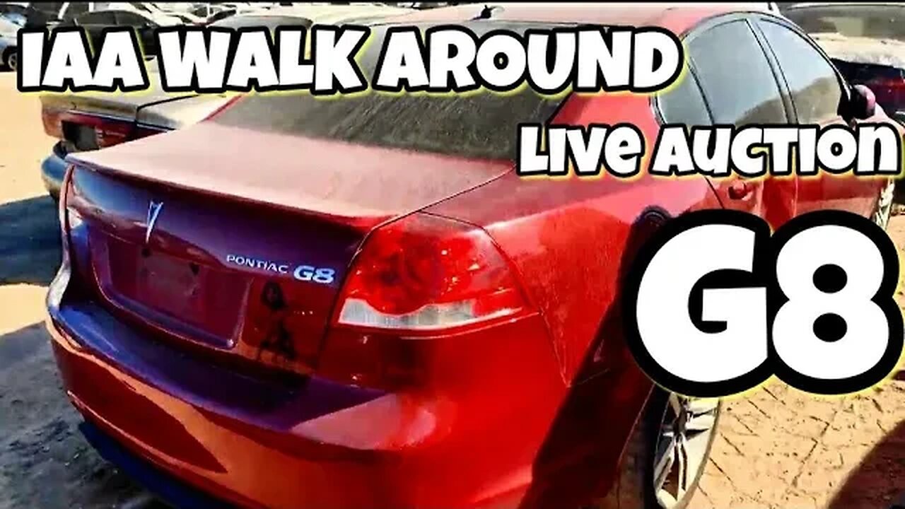 IAA Walk Around Pontiac G8 With @AutoAuctionRebuilds