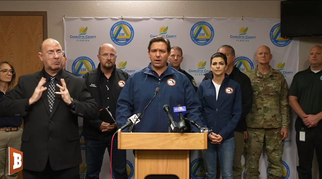 MOMENTS AGO: FL Governor, First Lady DeSantis providing Hurricane Ian update…