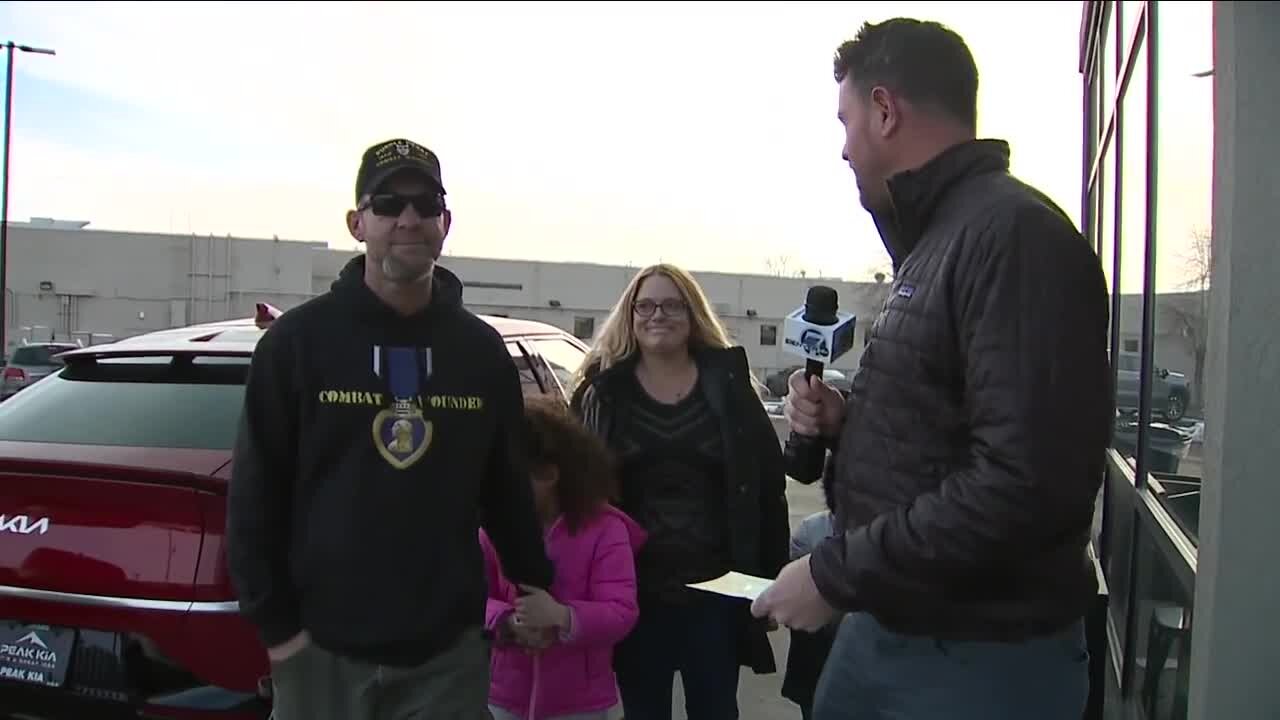 Military veteran with three adopted children gifted car through Denver7 Gives