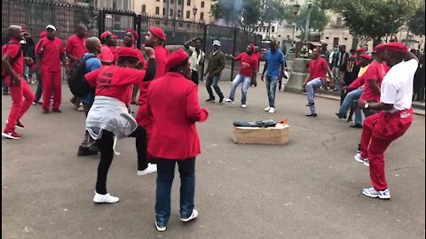 EFF kicks off #NationalDayOfAction protest in Pretoria (7jX)