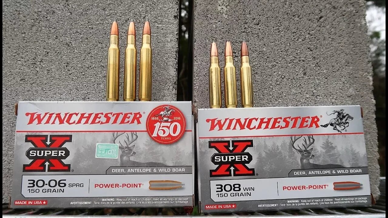 308 VS 30-06 - CINDER BLOCK TEST!!!