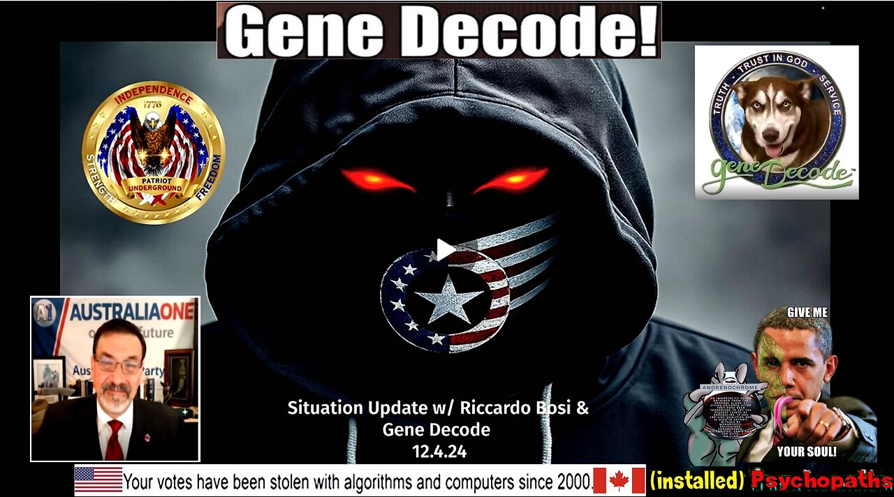 Situation Update w/ Lt. Colonel Riccardo Bosi & Gene Decode (12.4.24) [compilation version]