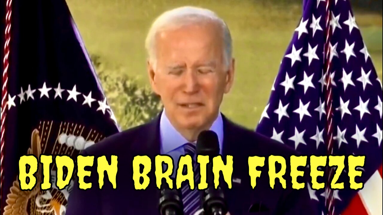 Joe just had a COMPLETE BRAIN FREEZE in a speech this afternoon