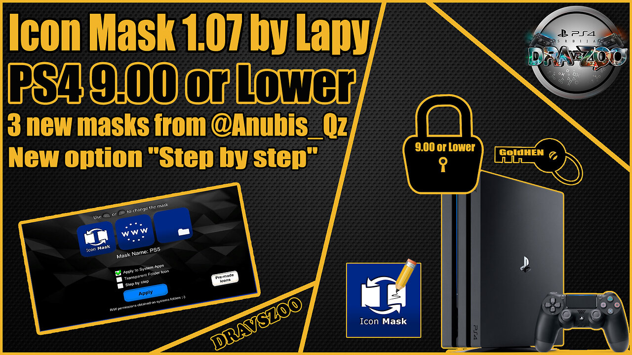 Icon Mask 1.07 by Lapy | 3 new masks from Anubis_Qz | New option - Step by step