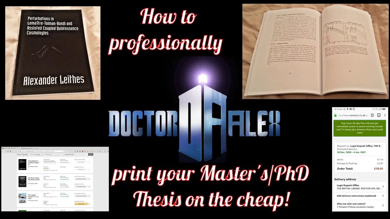 How To Professionally Print Your Master's / PhD Thesis Submission Copies "On The Cheap" !