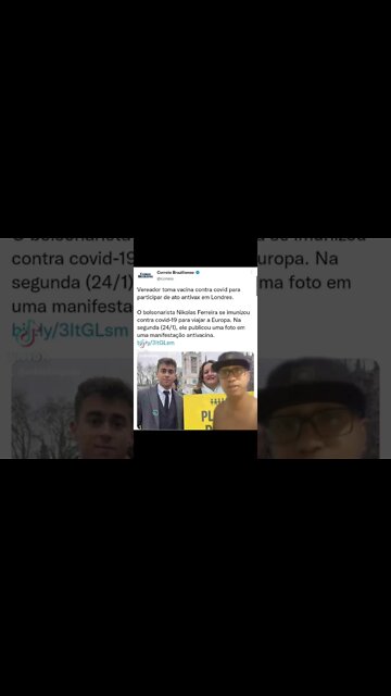 NIKOLAS FERREIRA ANTIVAX HIPÓCRITA #shorts #bolsominion #nikolasferreira