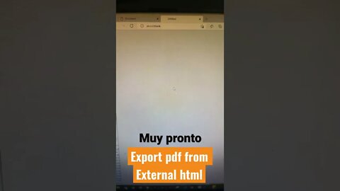 Export pdf from external html preview